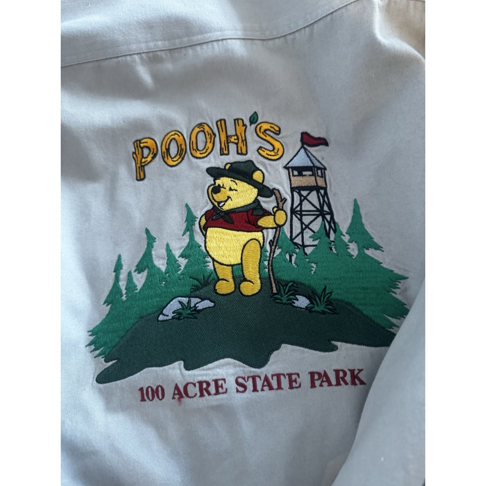 Vintage Mickey Inc Winnie The Pooh 100 Acre State Park Embroidered Shirt XXL 90s